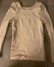 古妮娅儿童舞蹈服打底衫肤色保暖内衣薄绒练功服 肤色上衣L 实拍图