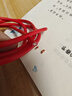 德力西电线国标铜BV/BVR铜芯线4/6/10平方阻燃单芯硬线多股软线 国标足米 BV硬线（红色） 4平方毫米 1m 实拍图