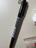 斑马牌（ZEBRA）YYTS5黑色油性记号笔粗细双头速干笔学生美术绘图画勾线签字笔高颜值办公文具 1支 实拍图