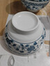 传旗碗陶瓷碗泡面碗汤碗大碗饭碗家用釉下彩餐具碗盘6英寸4只 青花瓷 实拍图