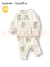巴拉巴拉balaOne婴儿内衣套装男女童冬家居秋衣裤2025半边绒209425134201 实拍图