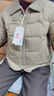 坦博尔轻薄羽绒服女短款翻领宽松舒适衬衫式女士外套330226D 青木棕160 实拍图