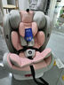 Heekin德国 儿童安全座椅汽车用0-4-12岁婴儿宝宝360度旋转ISOFIX硬接口 时尚粉(ISOFIX+360度旋转) 实拍图