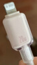 倍思苹果数据线Type-c充电线PD20W快充ctol线 适用iPhone14/13ProMax/12/11/Xs车载手机 浮光粉2米 实拍图
