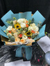 艾斯维娜鲜花速递向日葵混搭花束生日礼物全国同城配送 向日葵香槟韩式花束 实拍图