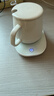 陶瓷杯保温杯垫电热杯垫水杯恒温加热器恒温暖杯器办公室茶座暖奶器保温底座生日礼物女 陶瓷白礼盒装【杯垫+带盖大肚杯+勺子】 暖暖杯套装 实拍图