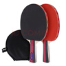 红双喜 DHS sh-03乒乓球拍儿童小学生入门级娱乐乒乓拍 双横对拍+6球 实拍图