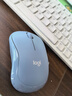 罗技（Logitech）M221 轻音鼠标 无线鼠标 办公鼠标 对称鼠标 带无线微型接收器 雾霭蓝 实拍图