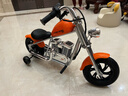 暴风骑士儿童电动摩托车小哈雷单驱两轮电动车3-12岁礼物童车C12尊享版橙 实拍图