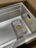 悍高（HIGOLD）厨房水槽日式大单槽304不锈钢洗菜盆洗碗槽台上下盆火山纹双阶梯 【雅银0涂层双阶梯】70*43+旋转四挡抽拉龙头 实拍图