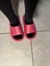 朴西新款EVA踩屎感厚底拖鞋女士居家室内情侣拖鞋男 树莓红 37-38 实拍图