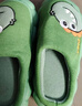 猪爸爸儿童拖棉鞋秋冬季室内男童亲子女宝宝可爱家居保暖棉拖绿色36/37 实拍图