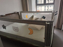 丸丫K2婴儿床围栏宝宝防摔护栏床边防掉档板免打孔三面1.5+2+2米 实拍图