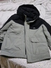 海澜之家（HLA）羽绒服男冬季运动连帽三防石墨烯蓄热外套男冬季 绿灰镶拼9G XL 180/96A推荐151~164斤 实拍图