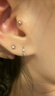 Lnieer999足银耳环女款圈圈高级感ins风耳骨钉睡觉免摘养耳洞银耳圈耳饰 999足银 10mm耳圈一对[适合耳垂] 实拍图
