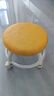 明智一凡滑轮矮凳带万向轮小凳子家用圆型鞋板凳带娃儿童懒人静音靠背椅子 橘色【圆凳】加粗加厚款 实拍图