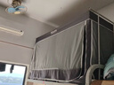 南极人大学生宿舍强遮光床帘蚊帐上下铺0.9乘1.9米一体式支架纹蚊帐全套 南极人米色【强遮光 保护隐私】 90cm*190cm *高90cm下铺用 实拍图