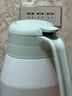 膳魔师（THERMOS） 保温壶家用大容量办公热水瓶暖壶2L男女不锈钢真空水壶 THS/THX THS-2000清新白绿 2L 实拍图