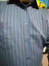 杉杉【磨毛加厚】衬衫男长袖士秋季商务休闲色织竖纹舒适上衣男装衬衣 实拍图
