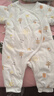 童泰新生婴儿衣服连体衣夹棉秋冬季0-6月初生宝宝纯棉加厚哈衣爬服 黄色暖阳 59cm (建议1-3个月身高55-60cm) 实拍图
