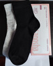 浪莎袜子女士纯棉春秋冬季抑菌棉袜女袜中筒防臭中厚黑白色商务短袜 实拍图