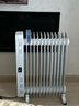 美的（Midea）【白玉】取暖器/电暖器/电暖气家用/烤火炉/13片节能速热/电热油汀/油酊/加热器/烘衣加湿HYX22N 实拍图