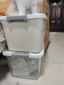 名创优品同款 杂物收纳筐塑料桌面收纳盒厨房橱柜零食玩具整理筐 奶油色/白色矮款中号 实拍图