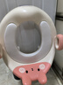 世纪宝贝（babyhood）儿童马桶圈男女宝宝坐便器马桶辅助便圈PVC软坐垫 小兔子 甜橙粉 实拍图