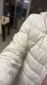 鸭鸭佟丽娅同款轻薄羽绒羽绒服女新款短款修身城市轻户外秋冬外套KXM 米白色 L 实拍图