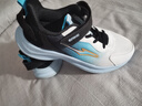 鸿星尔克（ERKE）童鞋男女童跑鞋儿童秋季新品密网缓震运动鞋尔克白/泳池蓝/正黑41 实拍图