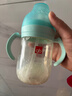 好孩子（gb）吸管奶瓶 大宝宝一岁以上3-6岁PPSU耐摔宽口径大容量带手柄直饮杯 【粗管直管吸嘴】孔雀蓝18月+ PPSU 240ml（小奶量适用） 实拍图