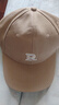 【热巴同款】加大棒球帽帽子男女大头围显脸小春夏字母百搭棒球帽 刺绣款-卡其 实拍图