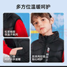 雪中飞【集合】儿童羽绒服羽绒马甲男中大童装轻薄羽绒外套女童冬季背心 黑色（图标） 150 实拍图