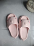 明星同款 高颜值2代萌鲨鱼厚底增高拖鞋防滑户外多巴胺拖鞋女士 粉色 36-37 实拍图