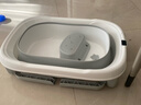 世纪宝贝（babyhood）儿童泡澡桶折叠浴桶 婴儿洗澡盆0-10岁家用加大感温款 赠浴凳330 实拍图