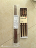京东京造 筷子 家用食品接触级餐具鸡翅木日式分餐筷【整木实芯】6双装 实拍图