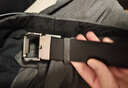 京东京造针扣男士皮带 真皮牛皮腰带自动扣生日新年礼物新款自营 120cm黑 实拍图