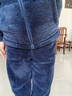 京东京造【10A抗菌】抗静电珊瑚绒睡衣男士睡衣保暖家居服情侣套装藏青XL 实拍图