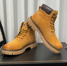 骆驼（CAMEL）王俊凯同款冬加绒户外工装马丁大黄靴男 G122W7757TR 金黄 41 实拍图
