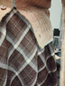 百图betu女装秋季新款旷野美拉德V领晕染假两件针织衫女2408T04 咖啡色 XS 实拍图