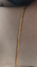 周大福肖邦链黄金素链足金项链(工费280)40cm约5.2g EOF1604礼物 实拍图