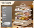 美的（Midea）电蒸锅 22L三层大容量外置加水蒸锅电蒸锅 透明视窗不锈钢蒸片多用途蒸包子锅多功能锅ZGC322301 实拍图
