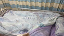 初医生一次性三件套单人床单被罩枕套加厚隔脏旅行住院护理用品 紫兔 实拍图