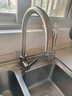 九牧（JOMOO）厨房水龙头304不锈钢洗菜盆360°旋转冷热双控龙头33221-748/7B-Z 实拍图