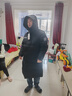 雪中飞秋冬新款时尚休闲舒适廓形男士“H”版型印花立领连帽羽绒服男 黑色|8056 2XL /185/104A 实拍图