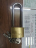 梅花（BLOSSOM）铜挂锁 长梁锁室内门宿舍门锁防水防锈锁头学生抽屉柜门锁BC074L 实拍图