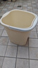 泡脚桶家用过小腿高深洗脚盆秋冬保温学生宿舍过膝养生熏蒸足浴桶 高款【36cm】底部凸点按摩 带提手奶油色【带盖款】 实拍图