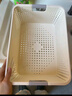 名创优品同款 杂物收纳筐塑料桌面收纳盒厨房橱柜零食玩具整理筐 奶油色高款特大号 实拍图