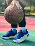 UNDER ARMOUR库里CURRY 11男女情侣运动篮球鞋3027416 蓝黄色100 3026615-100 44.5 实拍图