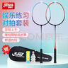 红双喜（DHS）羽毛球球拍对拍套装训练比赛超轻耐打成人学生防磨羽拍P100 附3球 实拍图